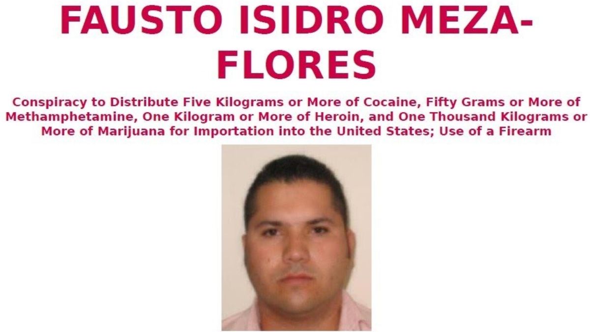 Foto: Fausto Isidro Meza Flores, alias el “Chapo Isidro”. FBI