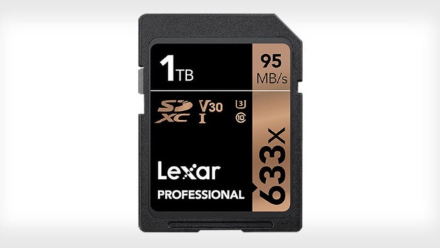 Foto: Lexar hizo la primera tarjeta de memoria SD de 1 TB. Lexar