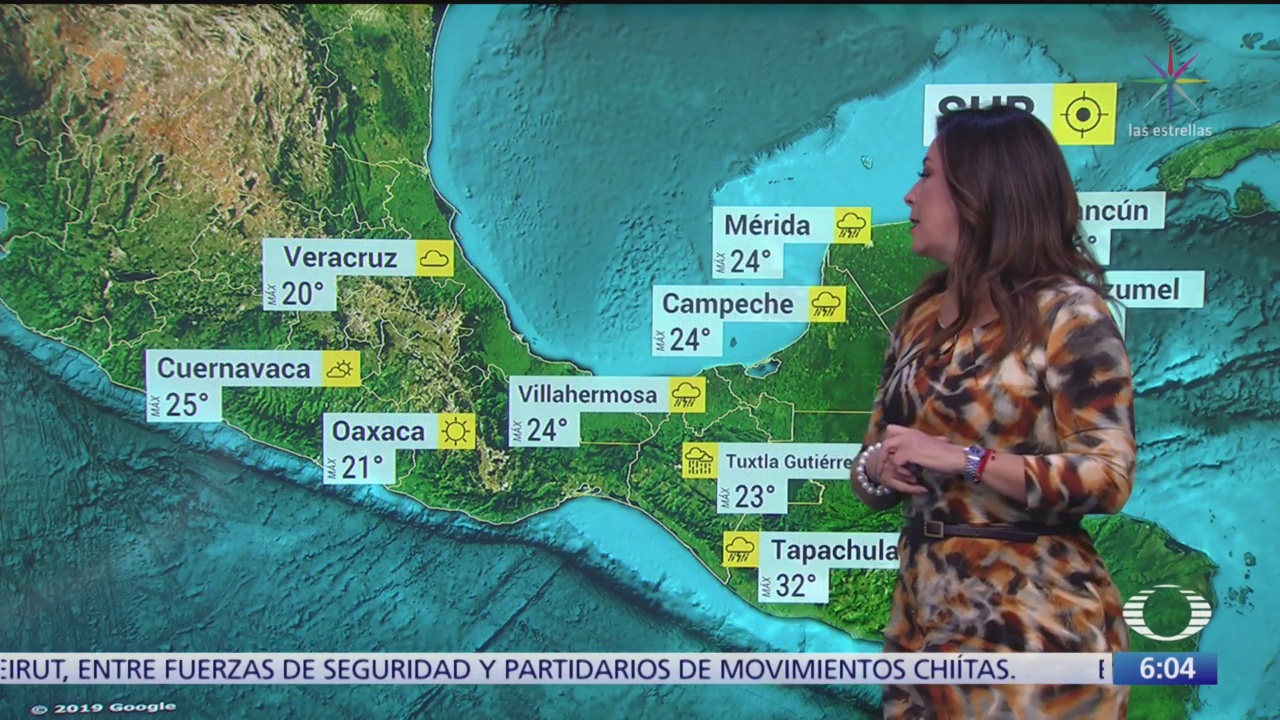frente frio 23 provocara lluvias intensas en el sureste de mexico