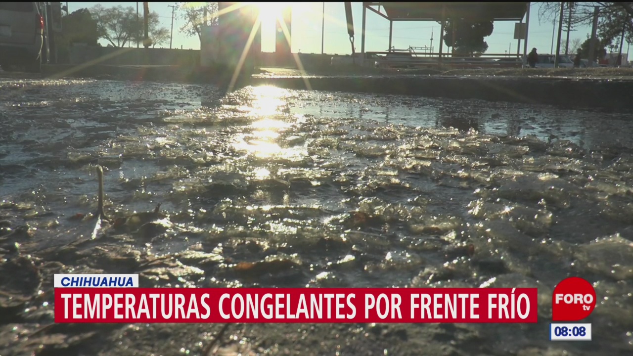 Foto: frente frio 27 mantiene bajas temperaturas en chihuahua