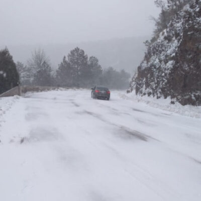 Se mantiene potencial de nieve en Sonora, Chihuahua, Durango y Coahuila