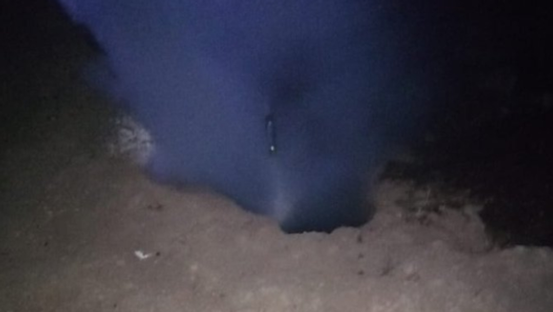 FOTO Se registra fuga de gas LP en ducto de Santa Rita Tlahuapan, Puebla (Las Noticias Puebla)