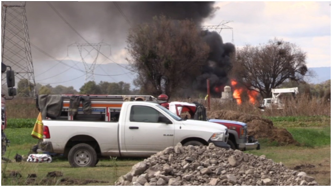 Foto: Trabajan en el control de fuga de gas en Tepeaca, Puebla, 29 de diciembre de 2019 (Foro TV)
