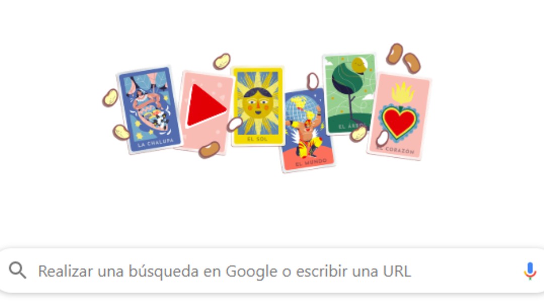 IMAGEN: Google homenajea lotería mexicana con doodle interactivo, el 09 de diciembre de 2019