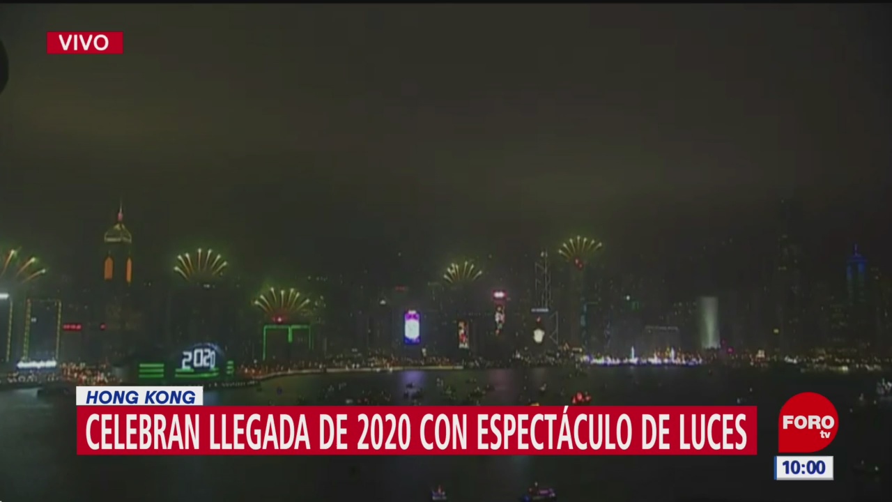Foto: hong kong celebra llegada del 2020 con espectaculo de luces