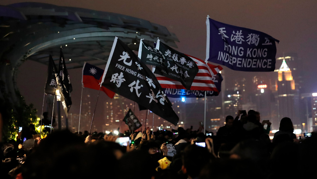 foto Hong Kong registra protesta de Año Nuevo