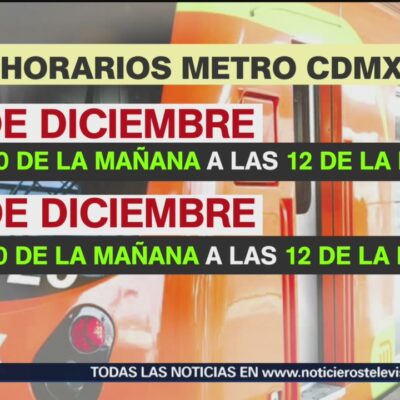 Horarios del transporte público de Nochebuena y Navidad en CDMX
