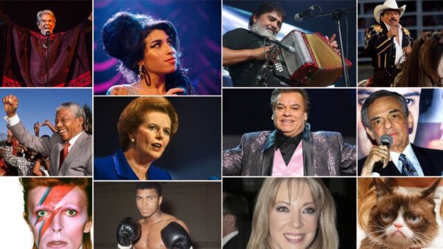 In Memoriam. Las muertes de famosos durante 2010 -2019. (Agencias)