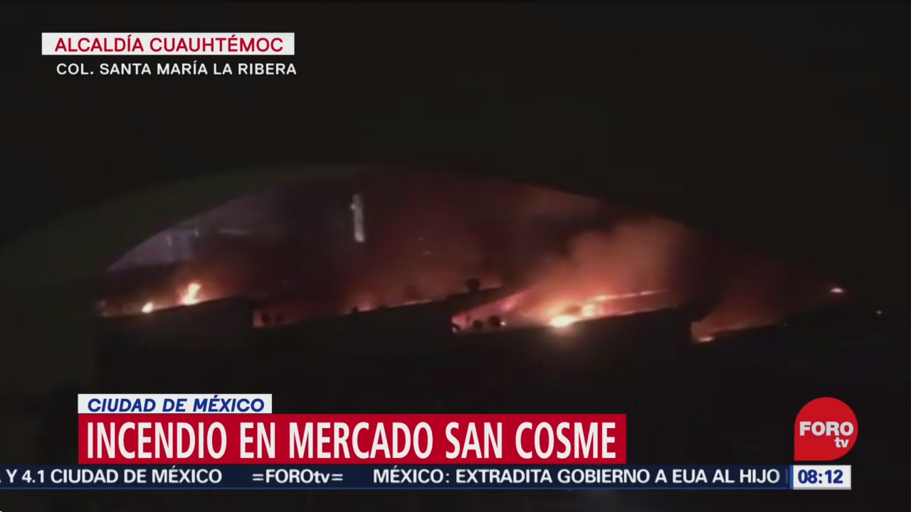 FOTO: 22 diciembre 2019, incendio en el mercado san cosme