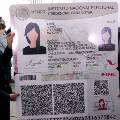 INE inicia producción del nuevo modelo de la credencial para votar