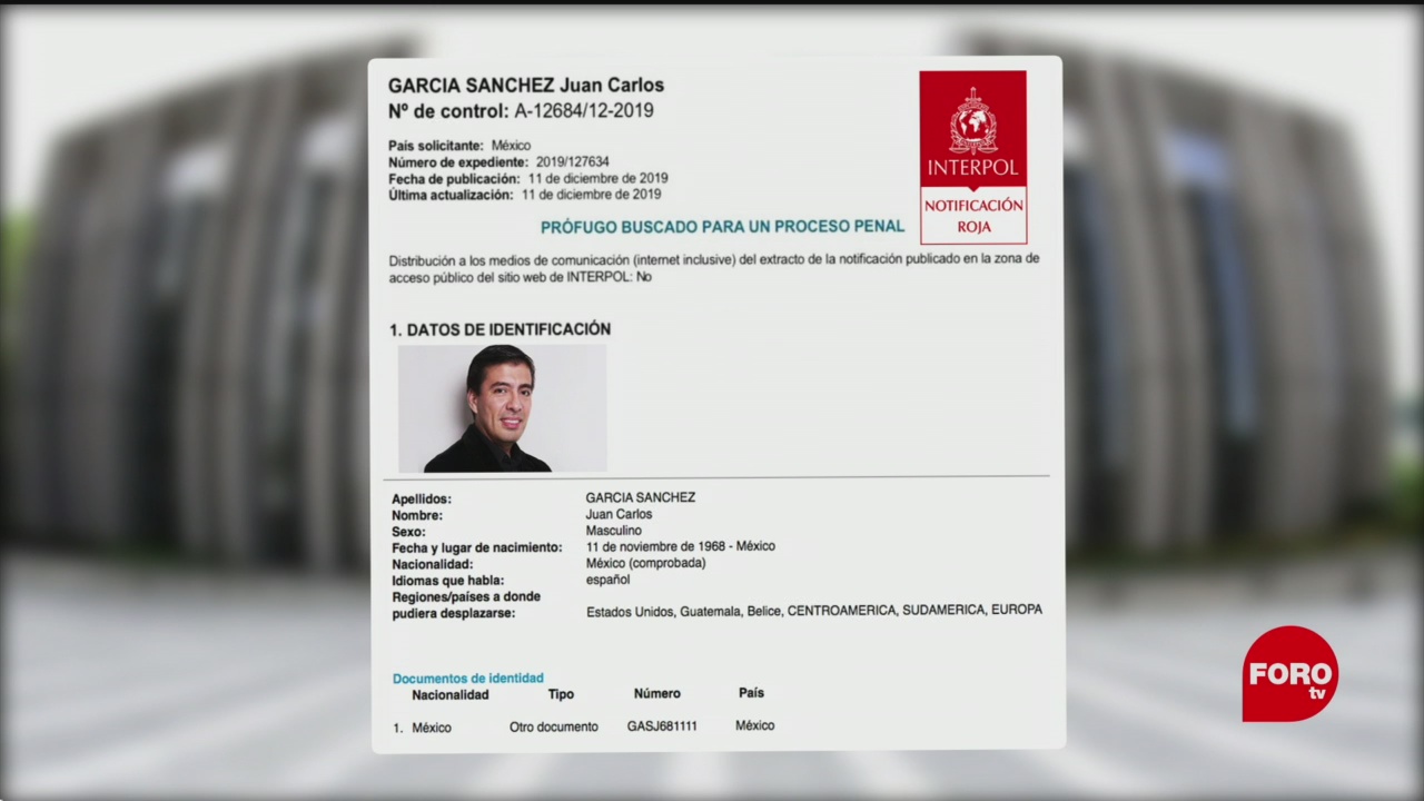Foto: Interpol Busca Juan Carlos García Exesposo Abril Pérez 13 Diciembre 2019