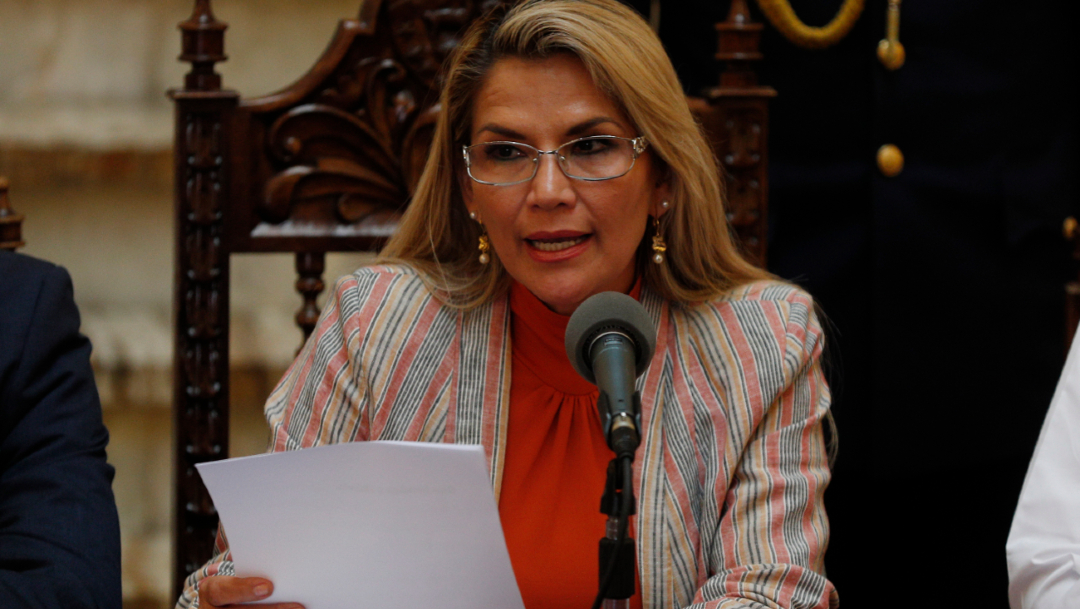 Foto: La presidenta interina de Bolivia, Jeanine Áñez, 28 noviembre 2019