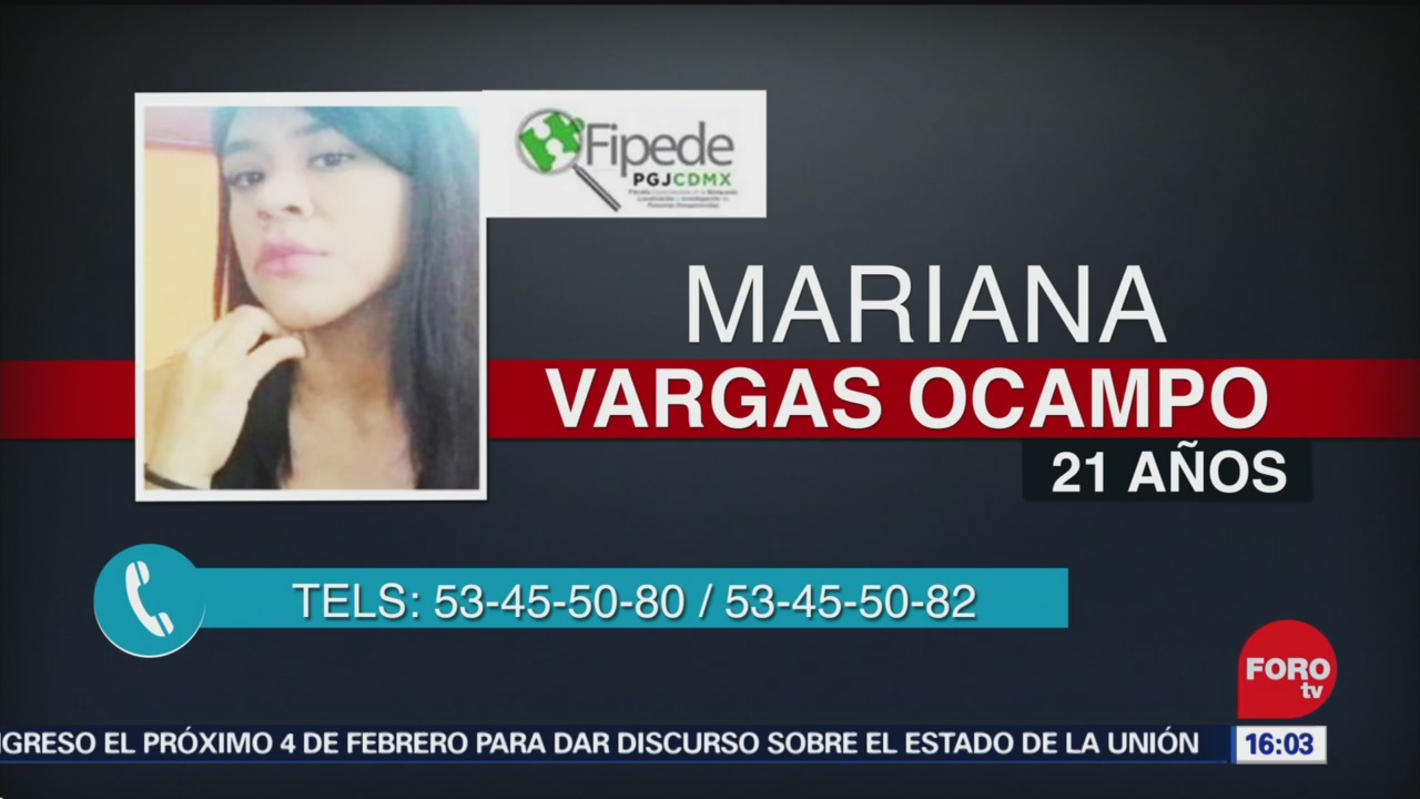 FOTO: 20 diciembre 2019, localizan a mariana joven estudiante reportada como desaparecida