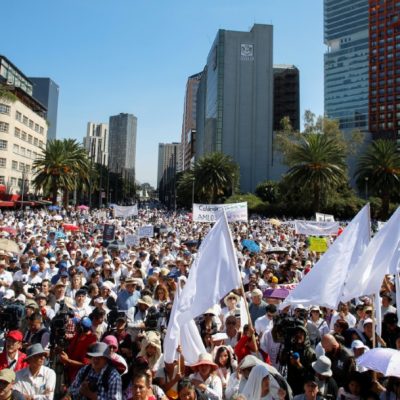 Fotos: Marchan contra el primer año de gobierno de AMLO