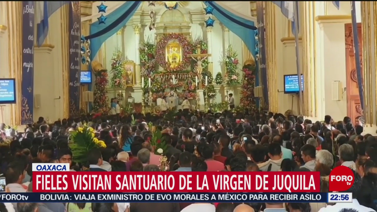 FOTO: Miles visitan Santuario de la Virgen de Juquila, en Oaxaca, 8 diciembre 2019