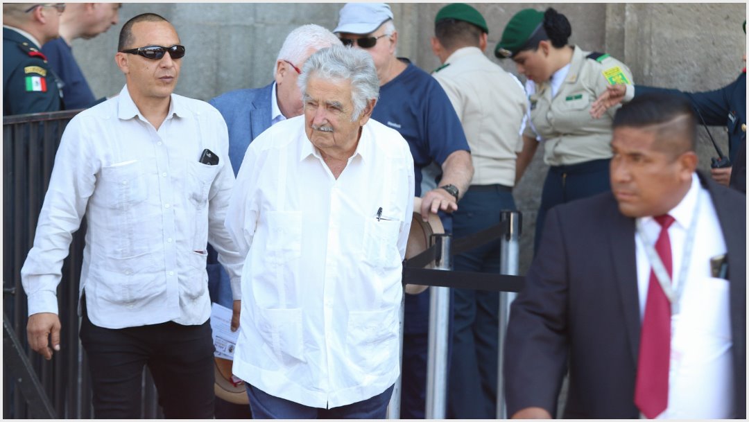 Foto: José Mujica, expresidente de Uruguay, fue uno de los invitados especiales en el mensaje de López Obrador, (MOISÉS PABLO /CUARTOSCURO.COM)