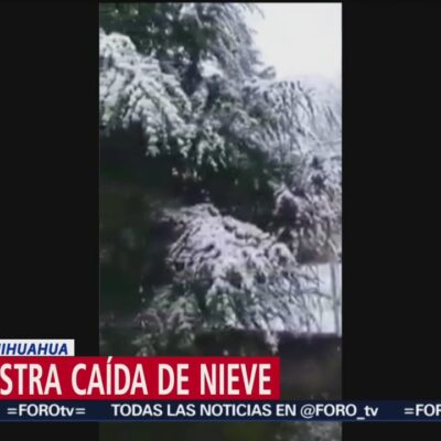 Nieve y lluvias por tercera tormenta invernal en Chihuahua