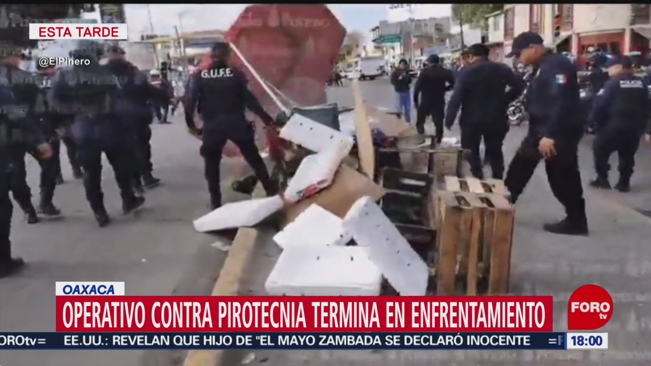 Foto: Operativo Pirotecnia Termina Enfrentamiento Oaxaca 24 Diciembre 2019