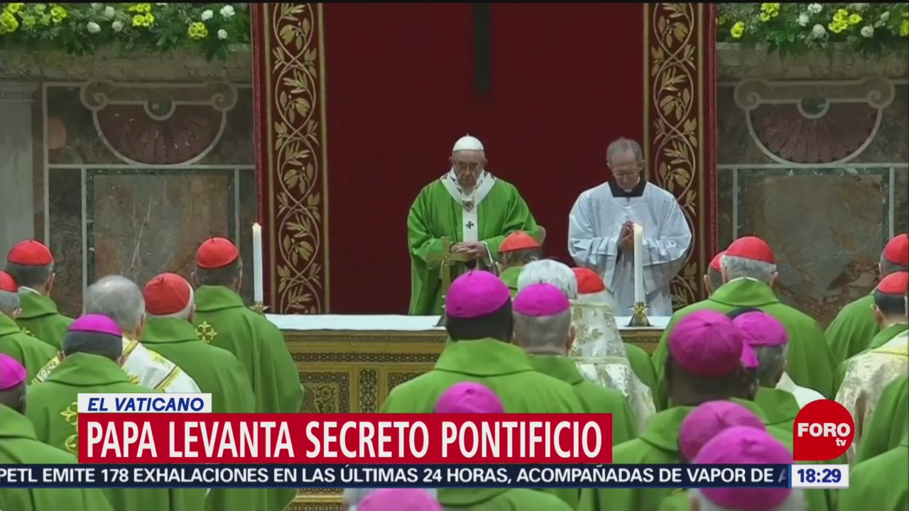 FOTO: papa levanta secreto pontificio para casos de abusos