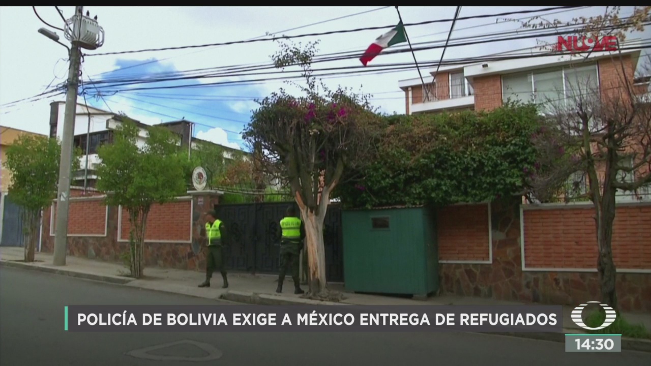 policia de bolivia exige a mexico entrega de refugiados