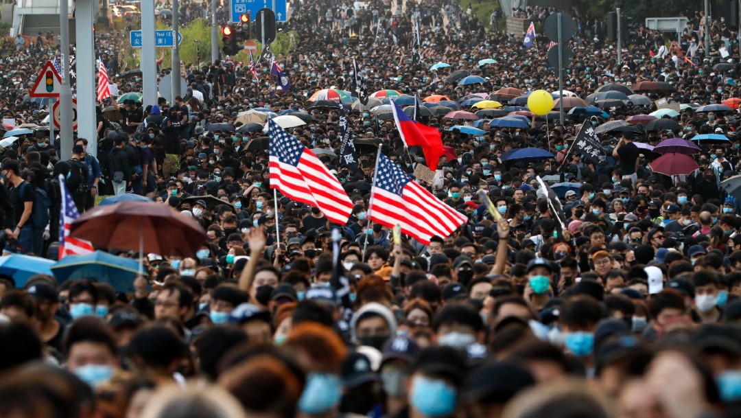 Foto: Manifestantes vuelven a las calles de Hong Kong para protestar de forma pacífica, 1 diciembre 2019