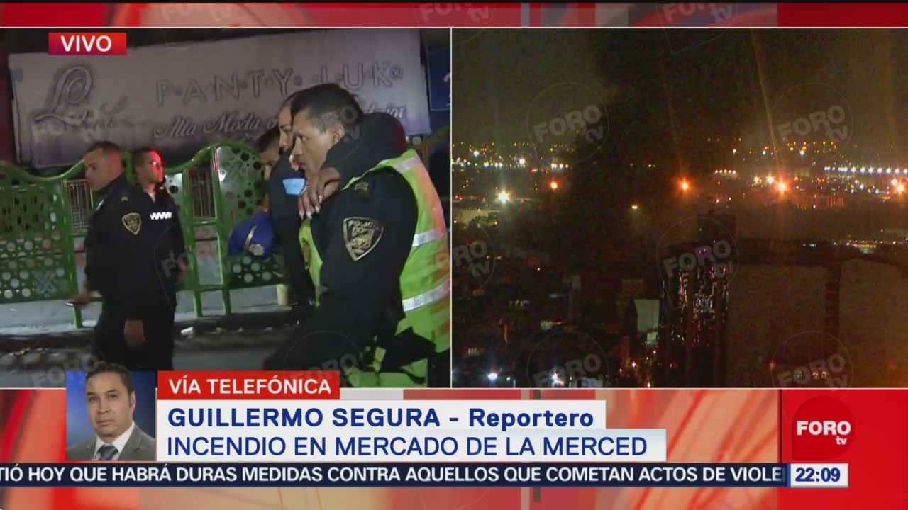 Foto: Rescatan Policía Ssc-Cdmx Incendio Mercado La Merced 24 Diciembre 2019