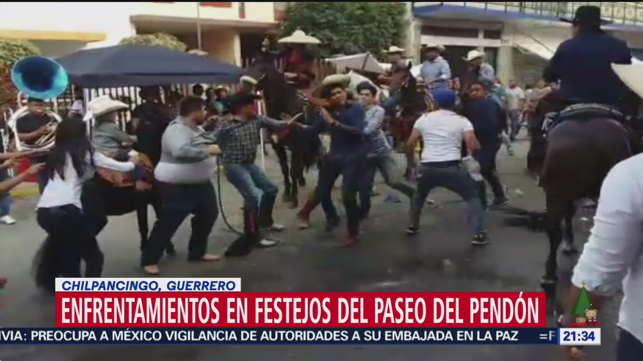 Foto: Video Enfrentamiento Festejos Aniversario Paseo Pendón 23 Diciembre 2019