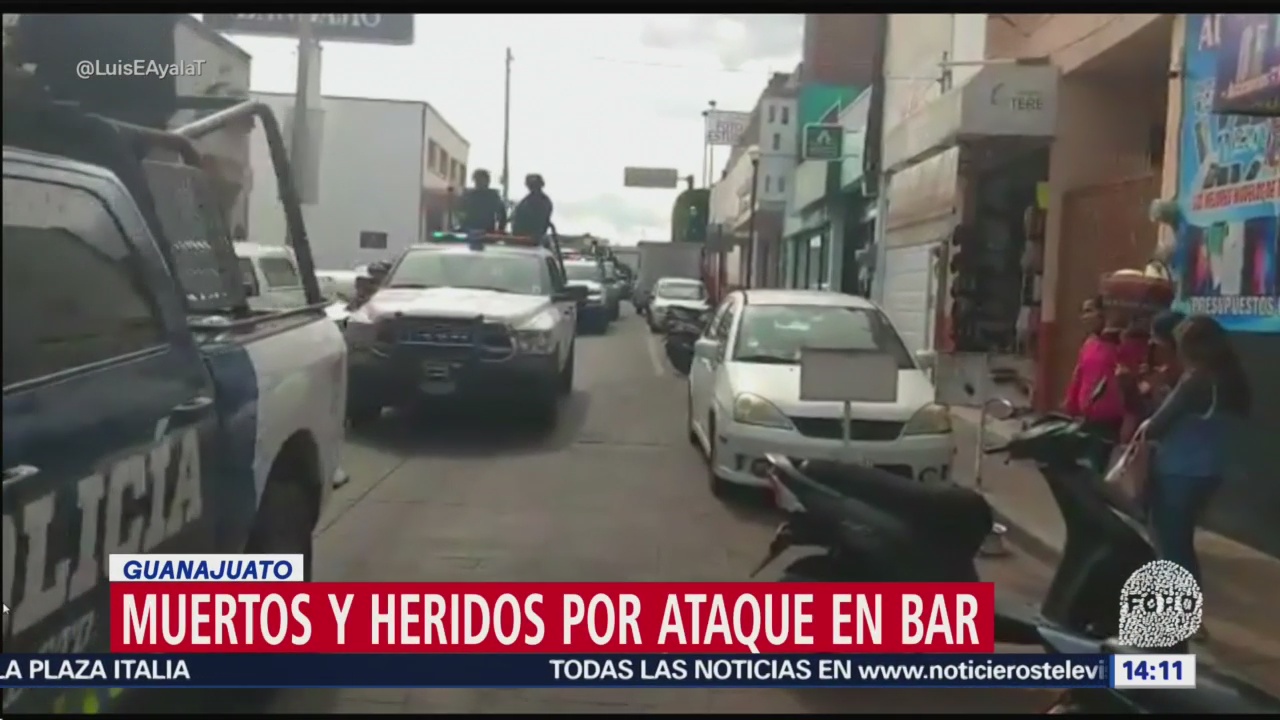 siguen operativos por ataque contra bar en guanajuato