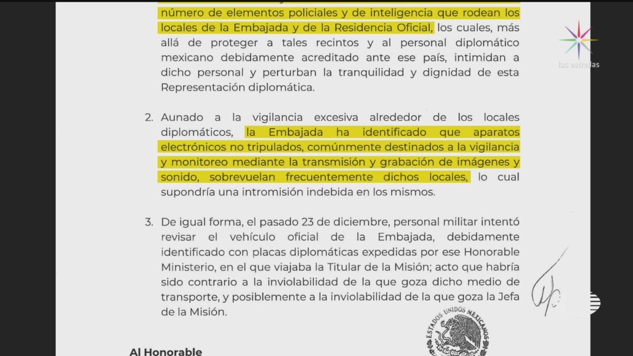 Foto: Sre Denuncia Presencia Policíaca Embajada Mexicana Bolivia 25 Diciembre 2019