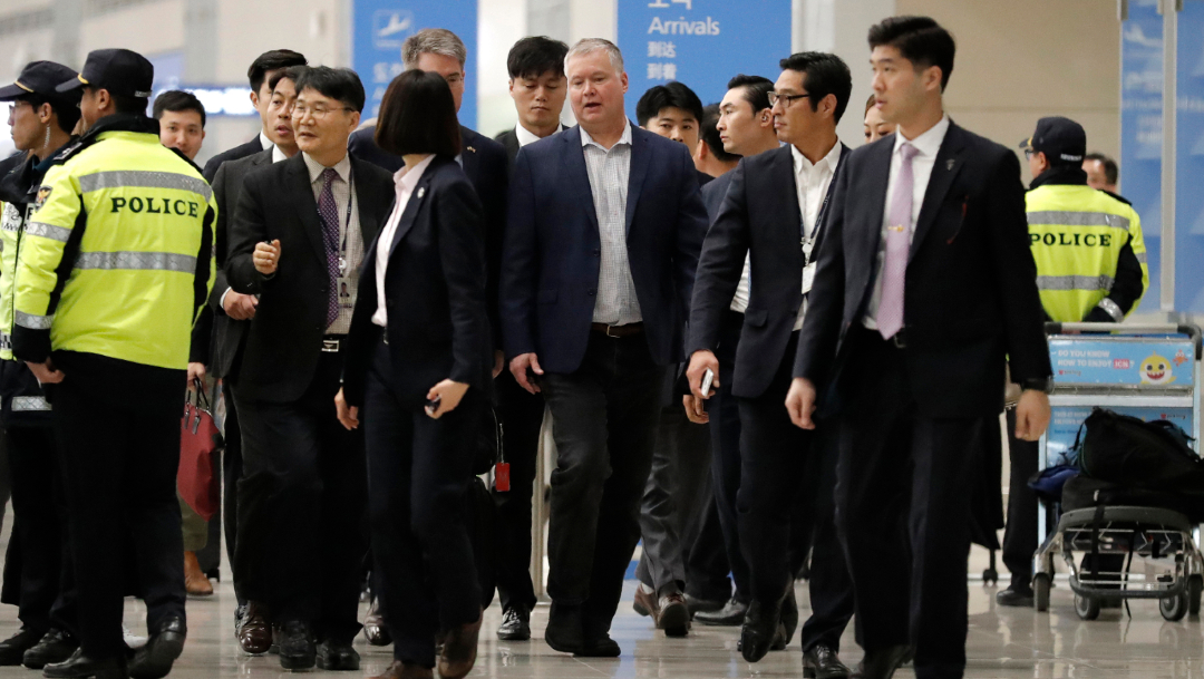 foto: El representante especial de Estados Unidos para Corea del Norte, Stephen Biegun, llega a Seúl, 15 diciembre 2019