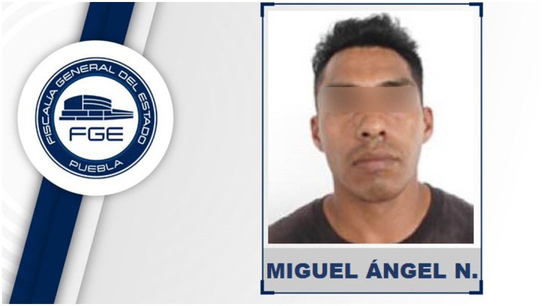 Foto: Miguel Ángel ‘N’ fue vinculado a proceso en Puebla, 8 de diciembre de 2019 (FGE Puebla)