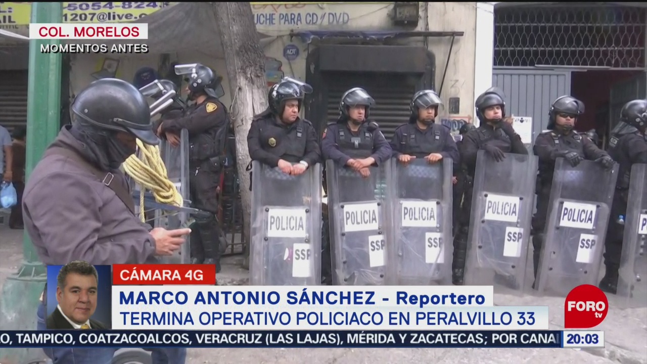 Foto: Termina Operativo Policiaco Peralvillo CDMX Hoy 17 Diciembre 2019