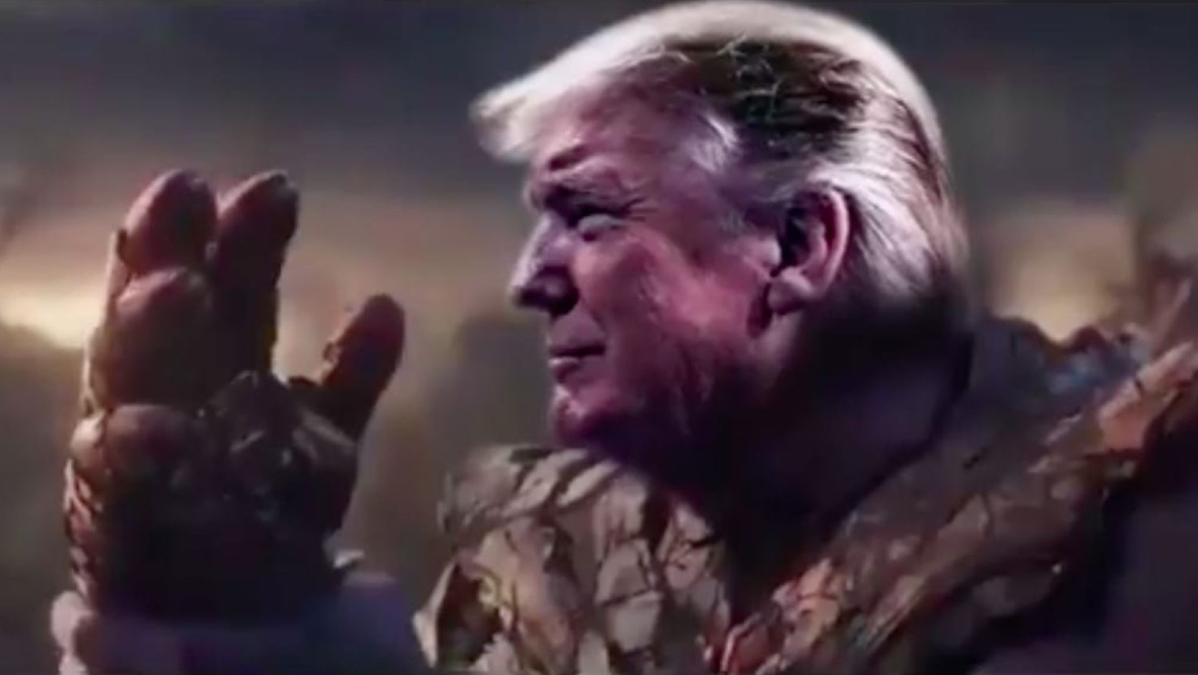 fOTO: Donald Trump usó al personaje Thanos para un vídeo de su campaña electoral, 11 diciembre 2019