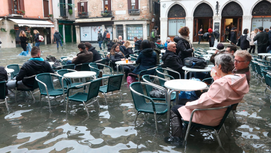 Foto: Inundación registrada en noviembre de 2019 en Venecia, Italia