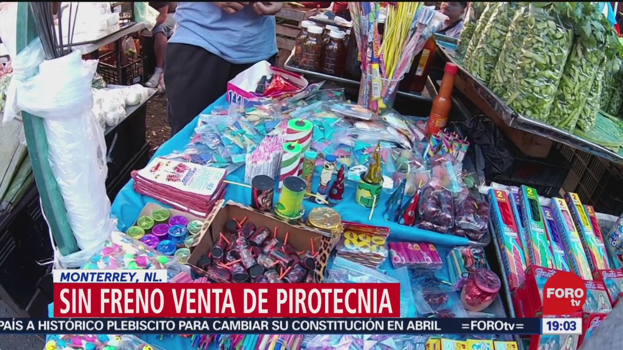Foto: Venta Pirotecnia Mercados Monterrey No Tiene Límites 23 Diciembre 2019