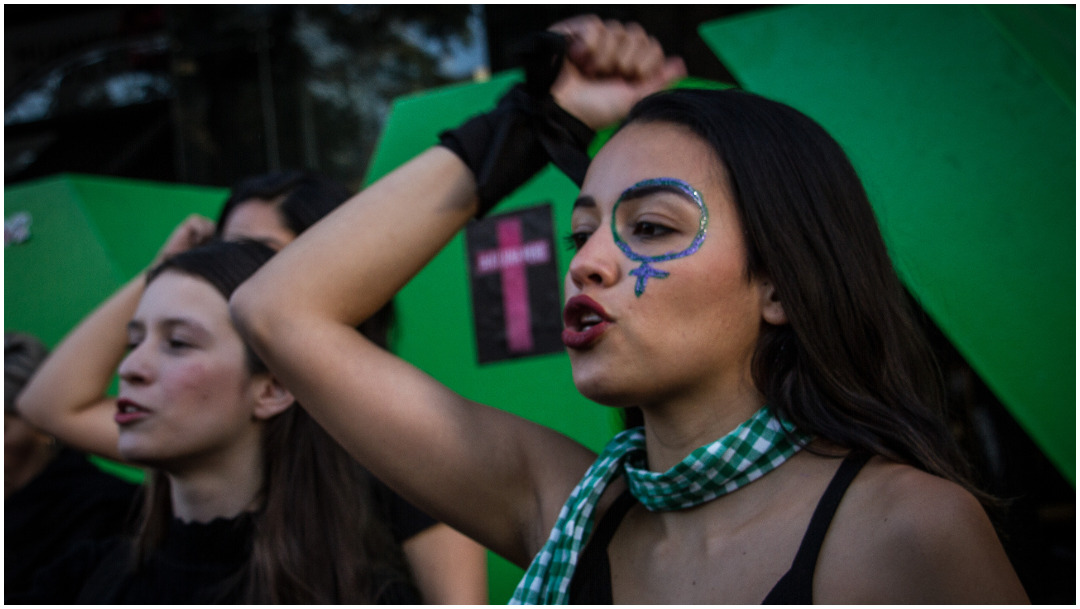Imagen: Mujeres han replicado 'Un violador en tu camino' en varias protestas y lugares, 8 de diciembre de 2019 (ANDREA MURCIA /CUARTOSCURO.COM)