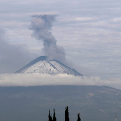 Popocatépetl registra 163 exhalaciones; permanece en Fase 2