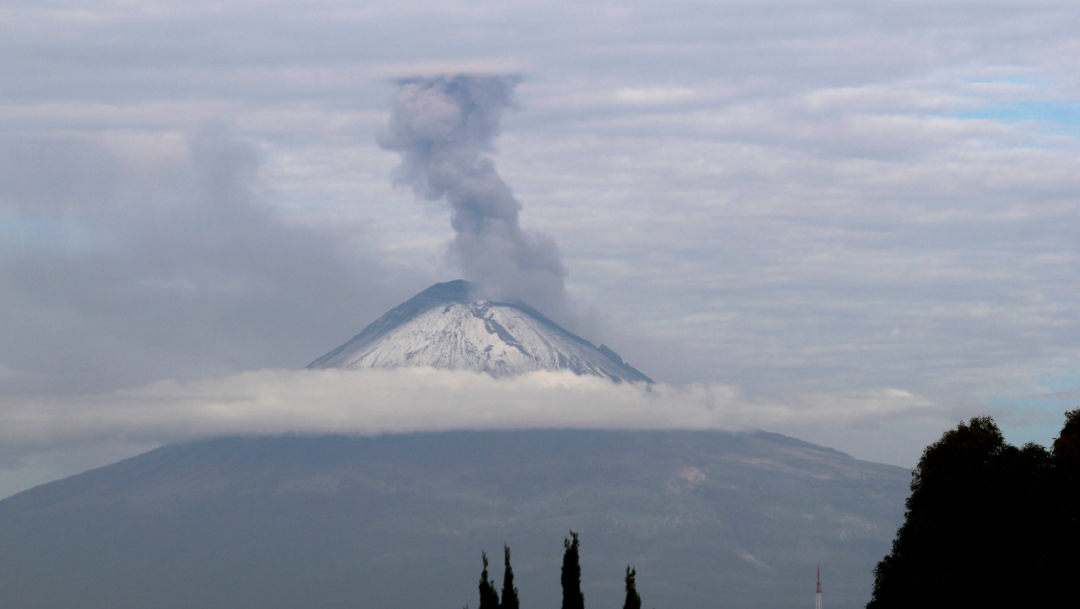 Foto: Volcán Popocatépetl, 22 diciembre 2019