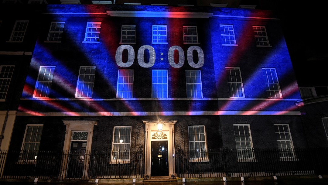 Foto: Celebran y lamentan salida del Reino Unido de la Unión Europea, 31 de enero de 2020, (Reuters)