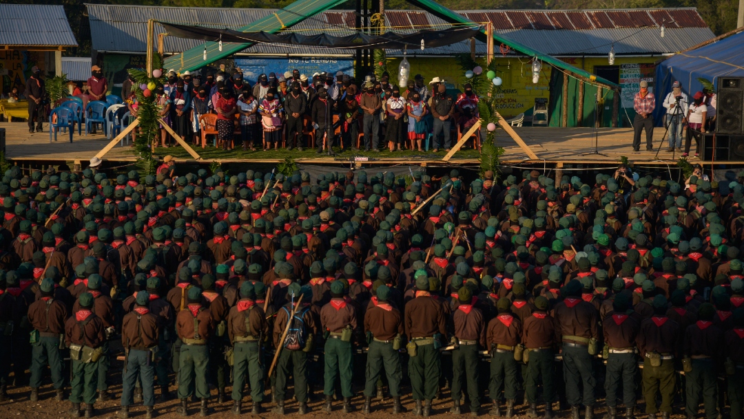 Foto: EZLN anuncia que no permitirá construcción de Tren Maya, 1 de enero de 2020, MOISÉS PABLO /CUARTOSCURO.COM