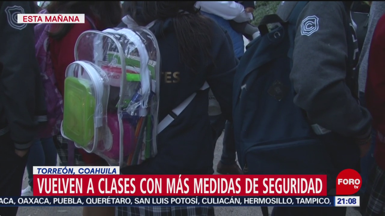 Foto: Alumnos Colegio Cervantes Regresan Clases Torreón 17 Enero 2020