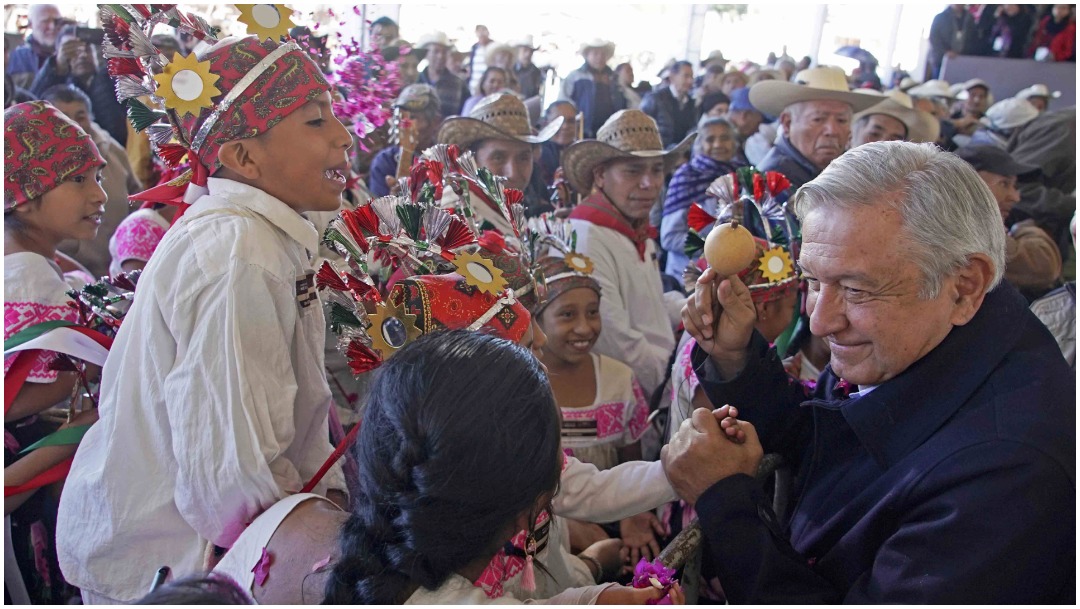 Foto: AMLO se comprometió a no fallarle a los pueblos indígenas, 5 de enero de 2020 (Presidencia)