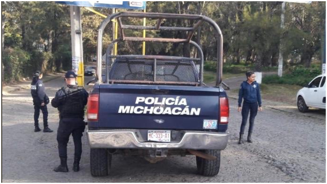Imagen: Policías abaten a tres presuntos delincuentes en Morelia, Michoacán, 18 de enero de 2020 (SSP Michoacán)