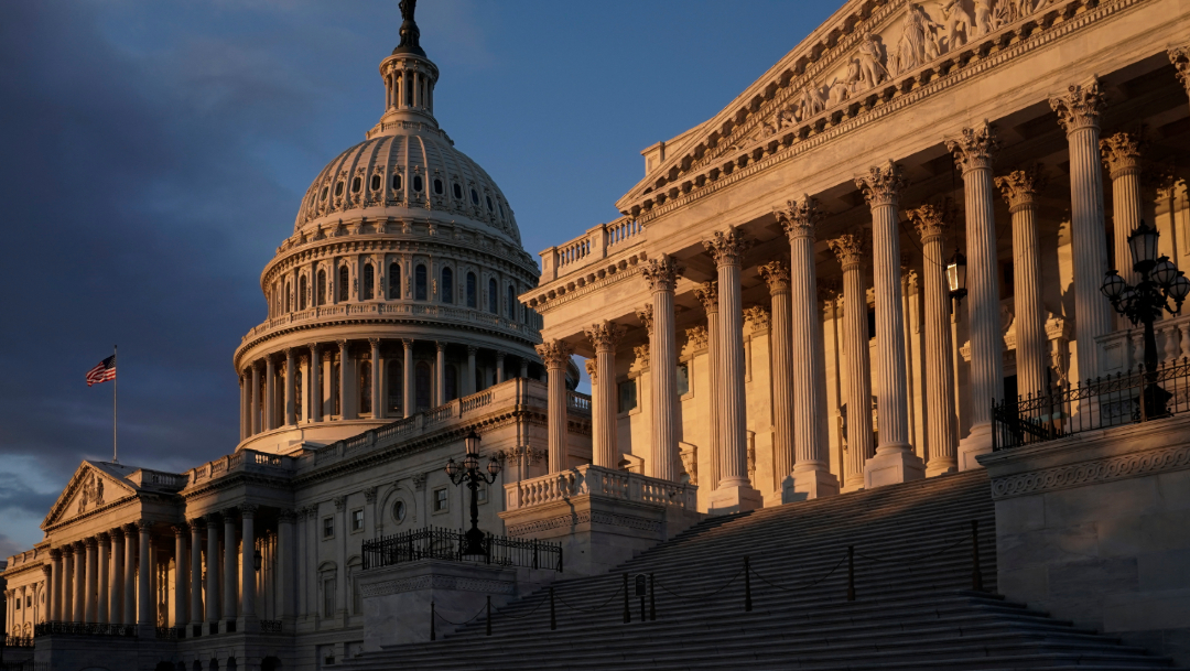 Fotografía que muestra el Capitolio de EEUU, edificio que alberga las dos cámaras del Congreso, 25 enero 2020