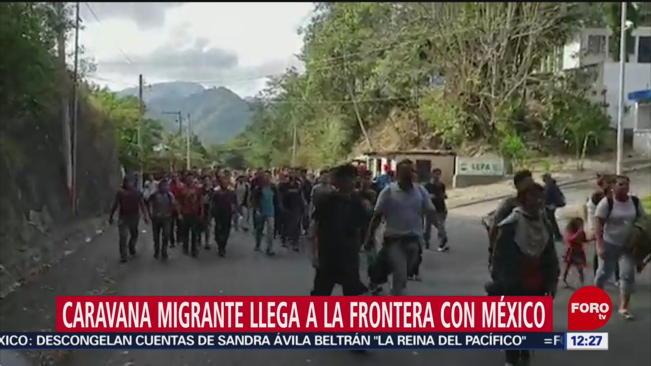 caravana migrante avanza hacia mexico