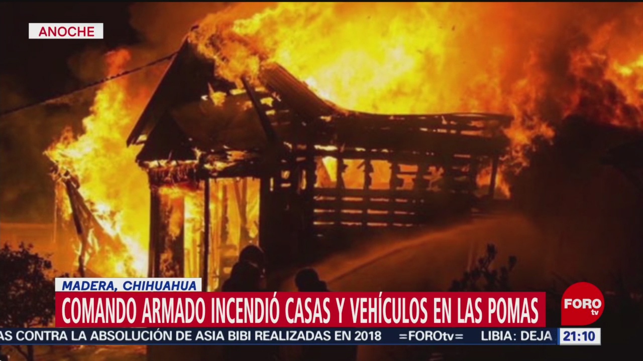 Foto: Comando Incendia Casas Las Pomas Chihuahua 17 Enero 2020