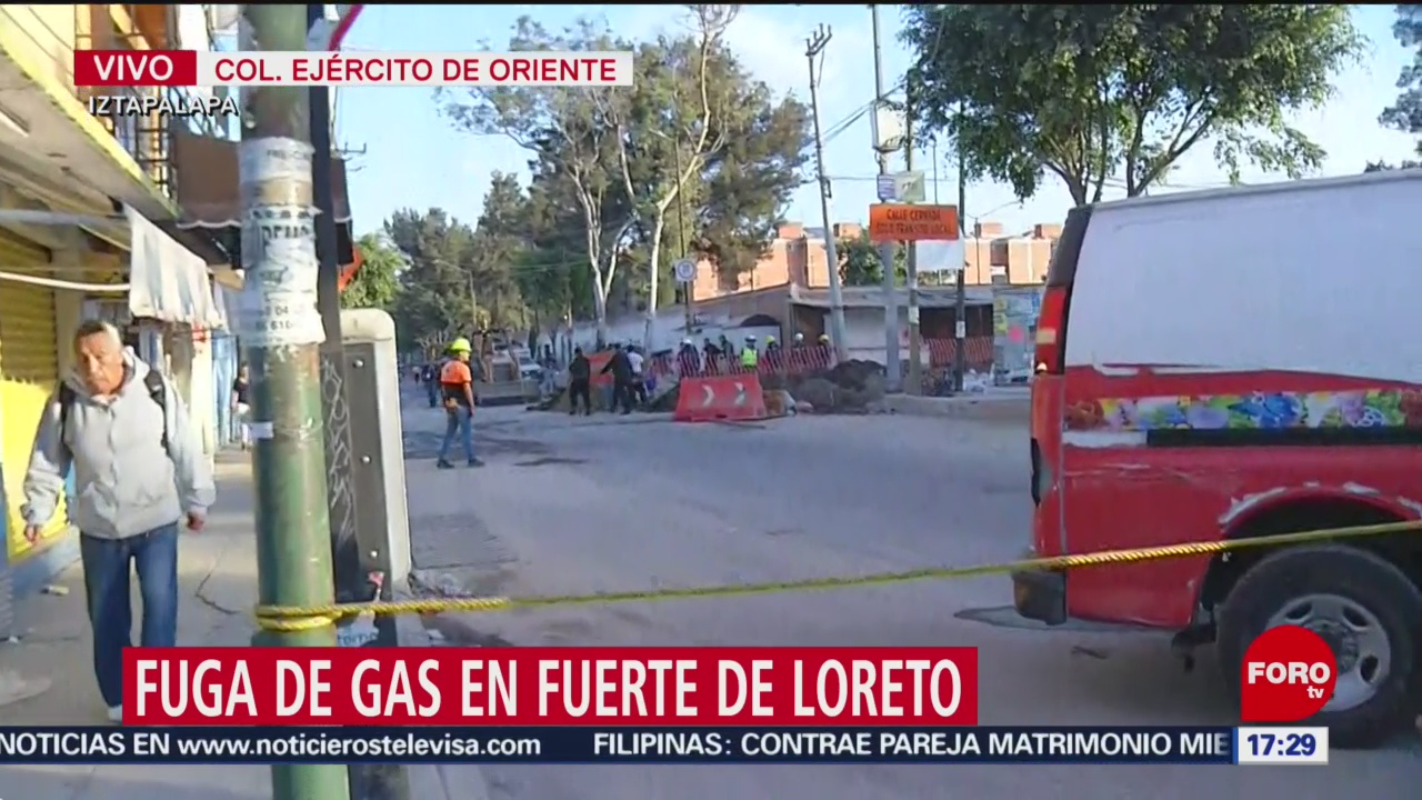 FOTO: controlan fuga de gas en alcaldia iztapalapa