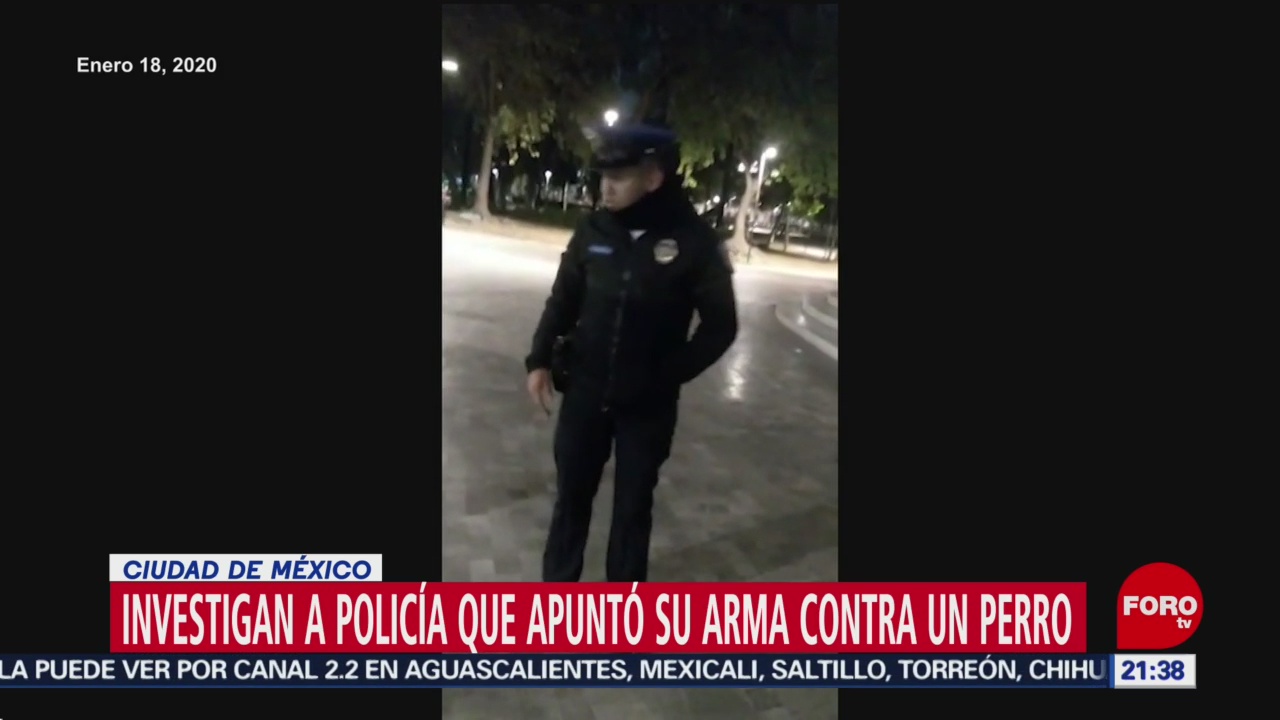 Foto: Policía Amenazó Arma Perro Alameda Destituido 20 Enero 2020