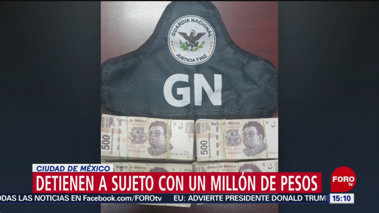 FOTO: 19 enero 2020, detienen a una persona con un millon de pesos en cuajimalpa