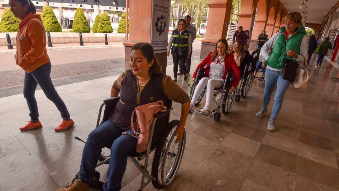 Imagen: Palmira Bothi García, con discapacidad motriz, propuso condiciones de igualdad de oportunidades para la educación, para el trabajo y que se cumpla el precepto de: a trabajos iguales, salarios iguales
